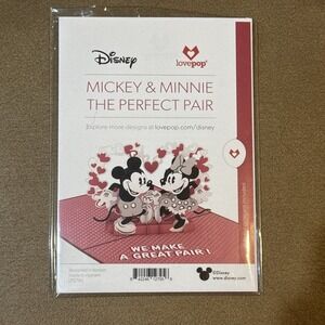 Disney Mickey & Minnie Pop-Up Card, The Perfect Pair, Lovepop Valentine's Card